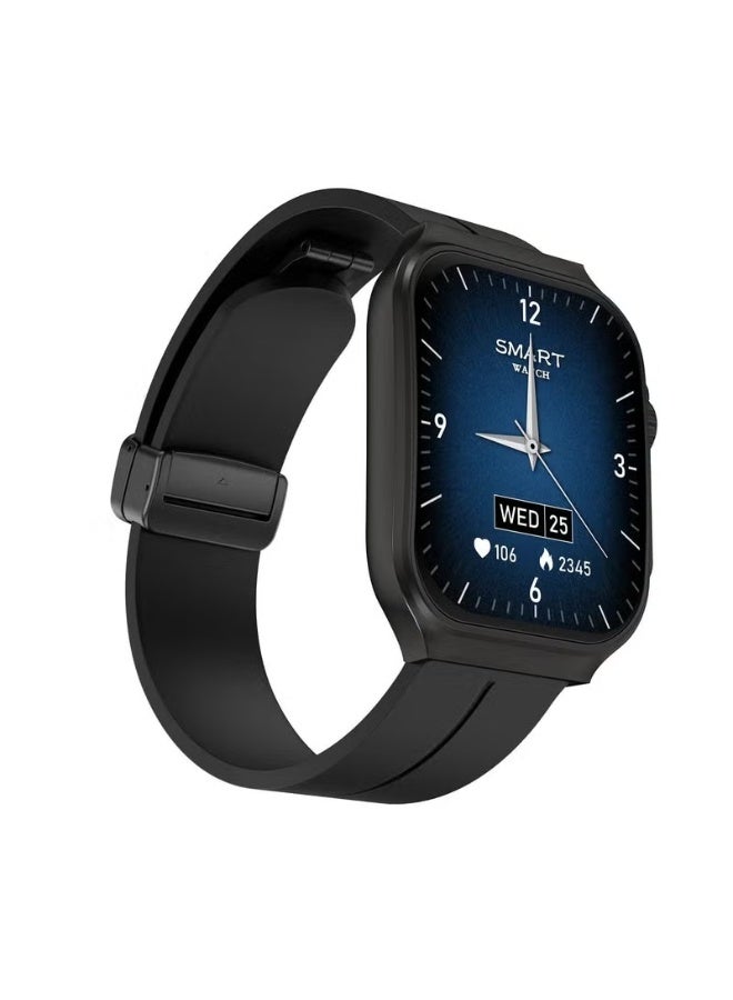 Smartbarry ساعة ذكية بشاشة منحنية OV88 للرجال والنساء، عرض HD 2.01 بوصة، أكثر من 120 وضع رياضي، مراقبة معدل ضربات القلب و SpO2، مكالمات بلوتوث، متتبع للياقة البدنية متوافق مع أندرويد و iOS - Image 3